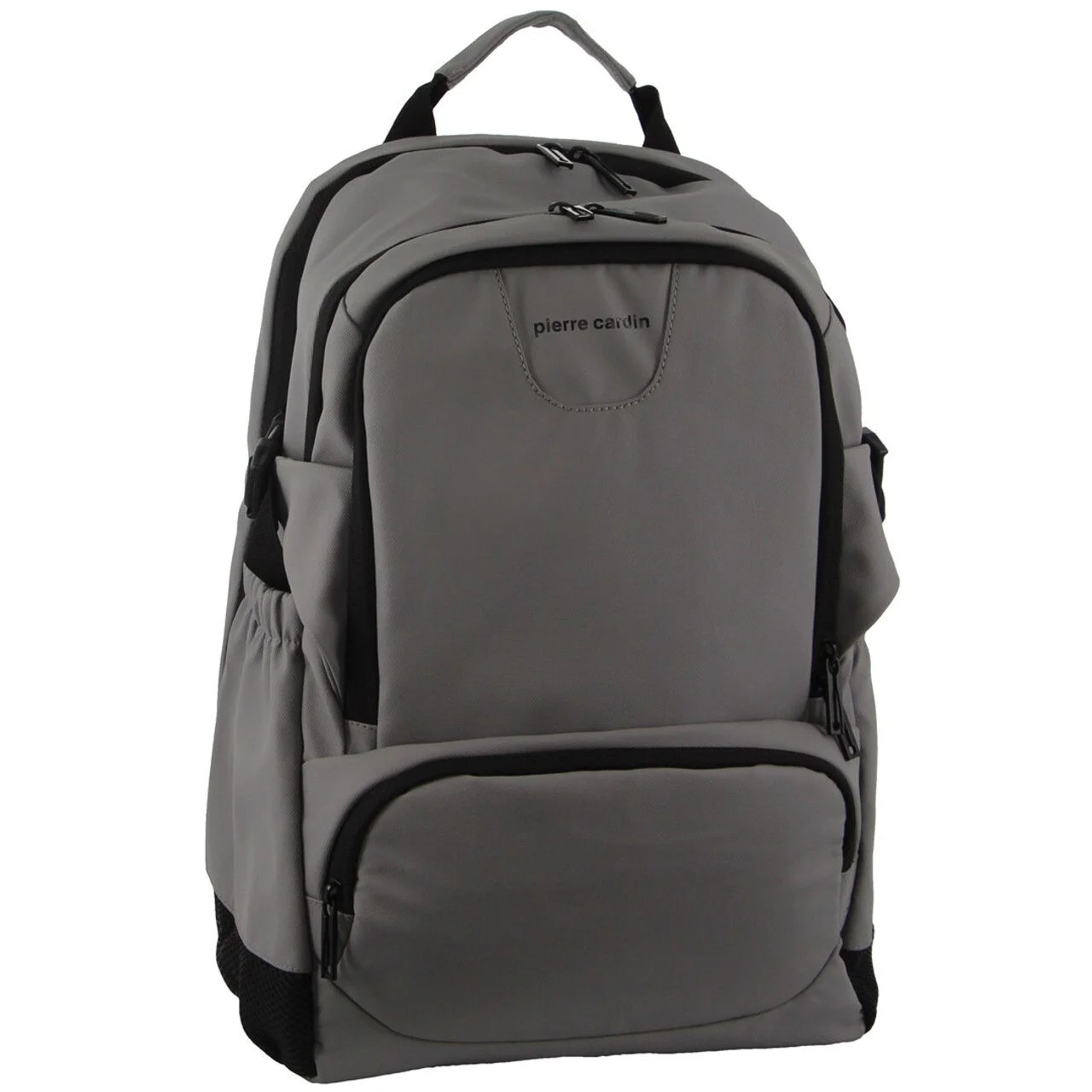 Pierre Cardin Backpack Bag Travel & Business w/ Laptop Computer Sleeve - Grey