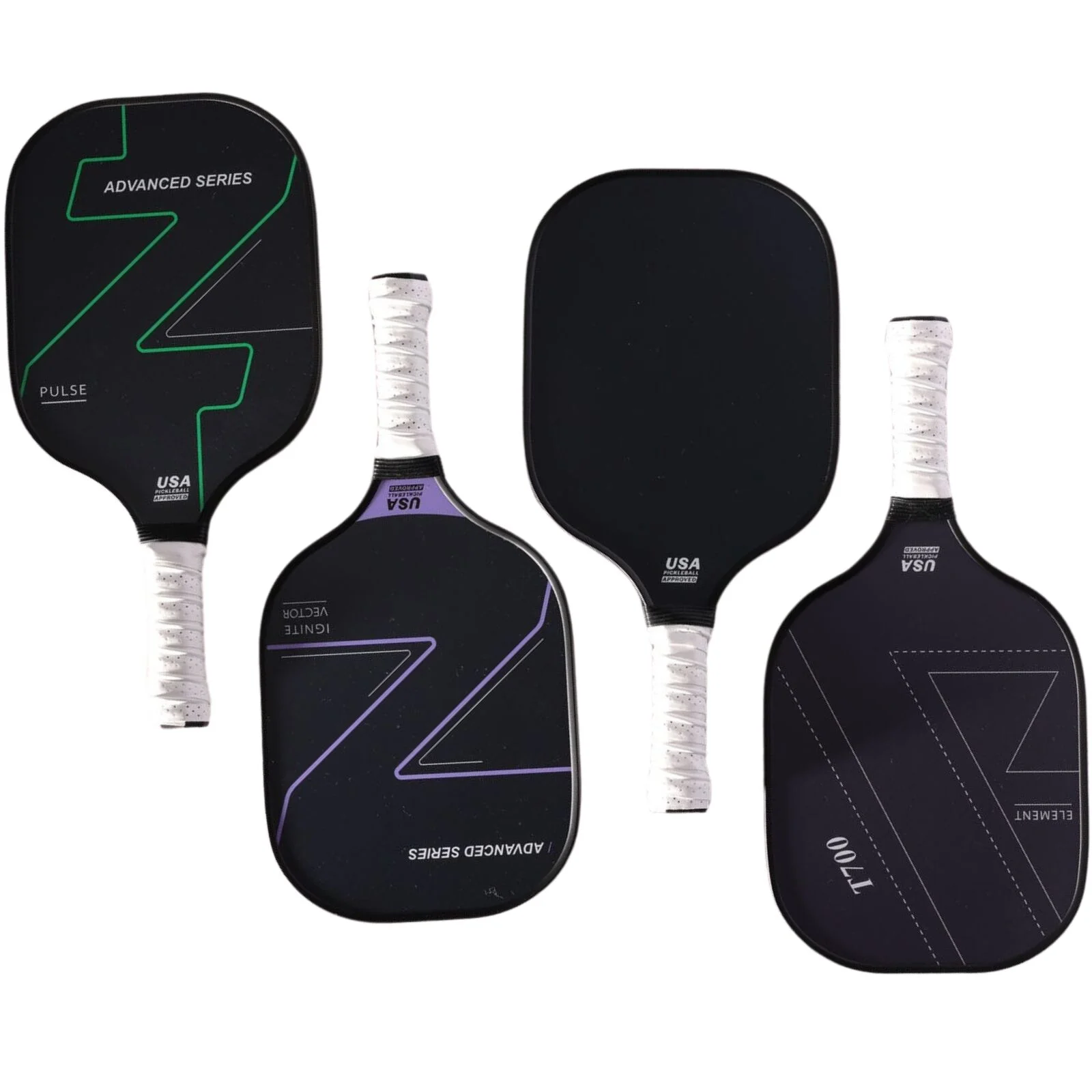 4x Graphite Carbon Fiber Pickleball Paddles Pickle Ball Racket Racquet Bulk