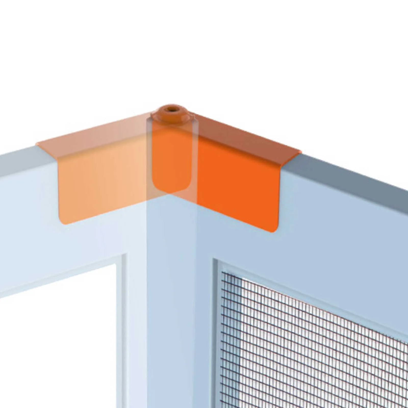 Rolltrak Flyscreen Frame Hinge (1 Pack of 2) - Fits 25mm x 11mm Frame