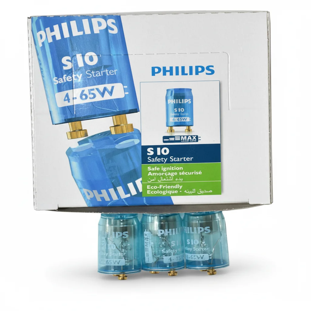 Philips S10 Safety Starters for Fluorescent Lamps Lights - 3 Boxes of 25