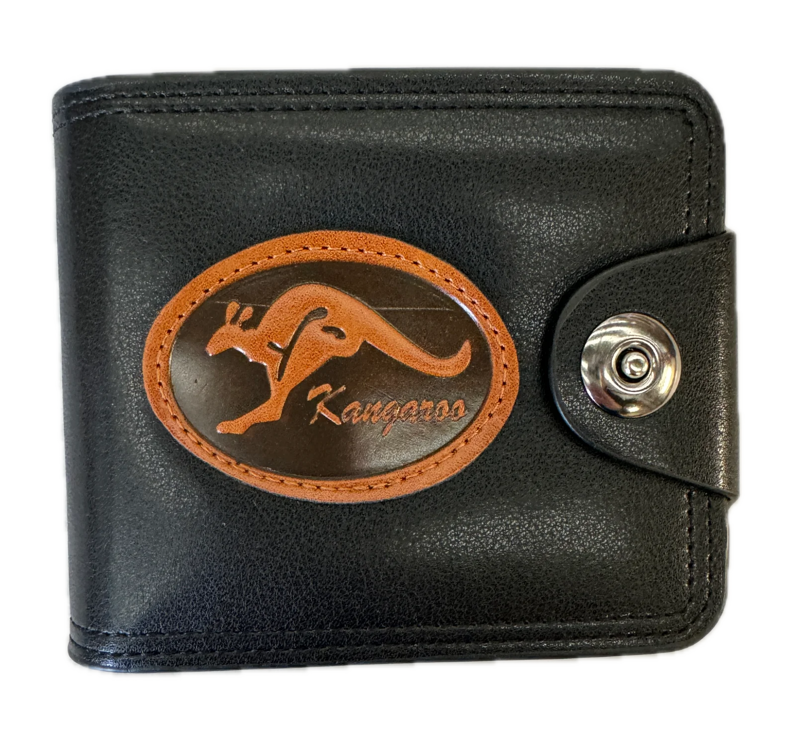 Souvenir Wallet Australia Classic Australian Kangaroo in Black