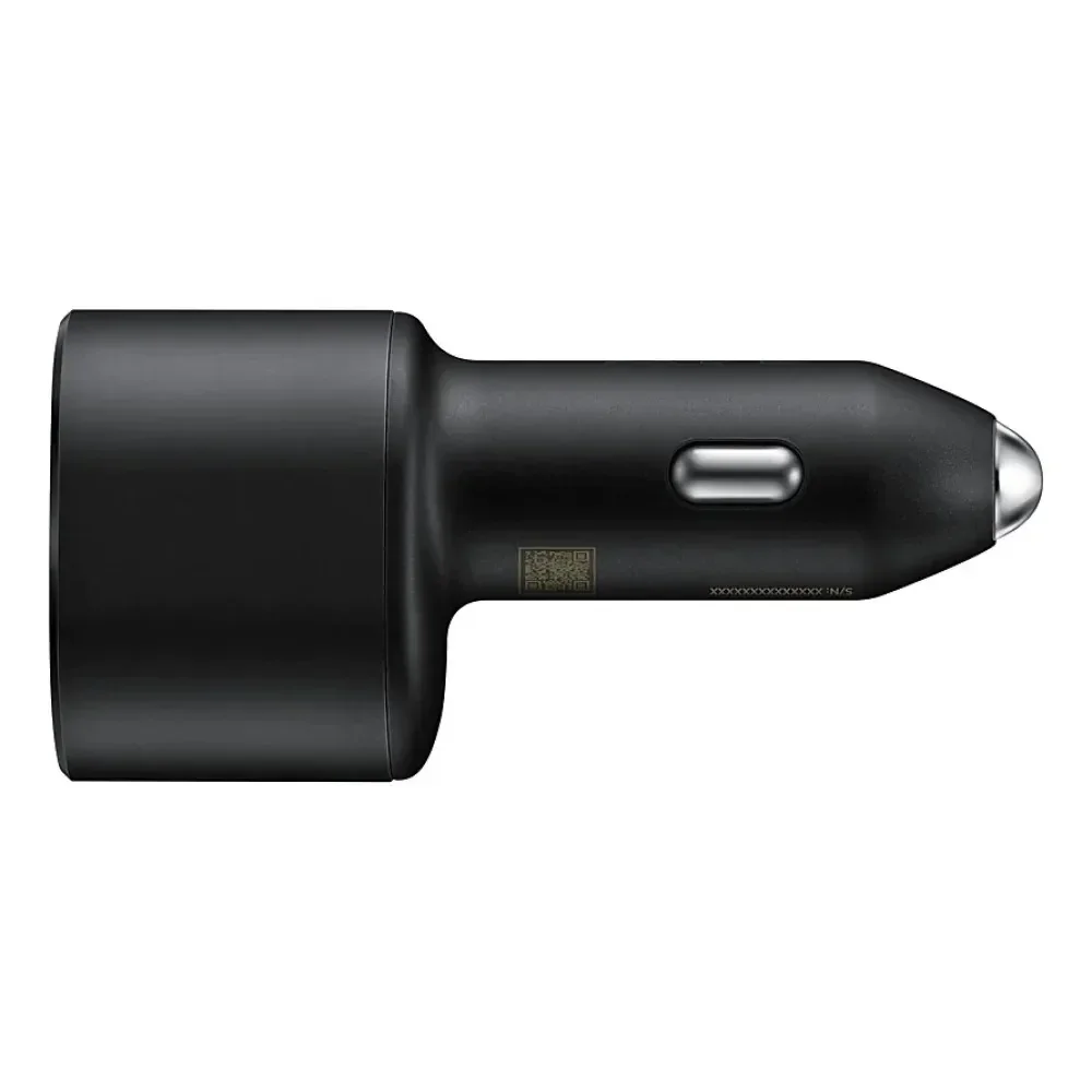 Samsung Super Fast Dual Car Charger (45W+15W) 2 Ports (Includes Cable) - Black