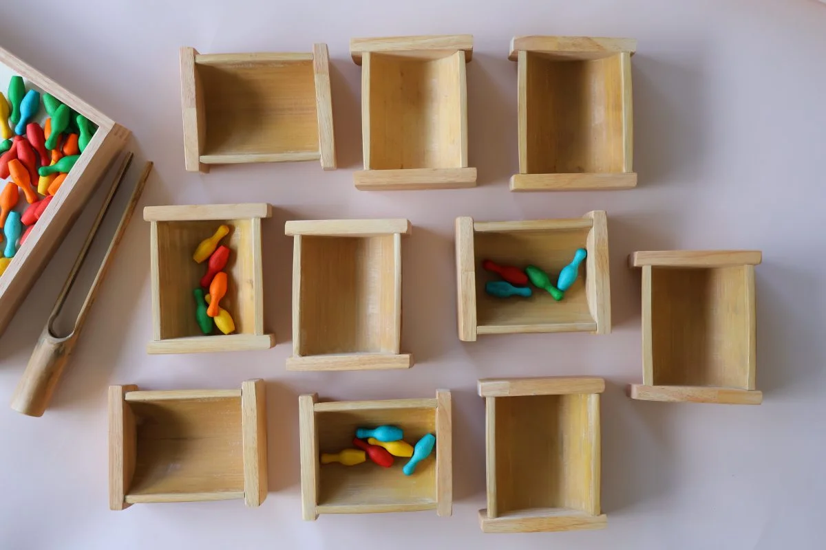  Natural Bamboo Sorting Containers