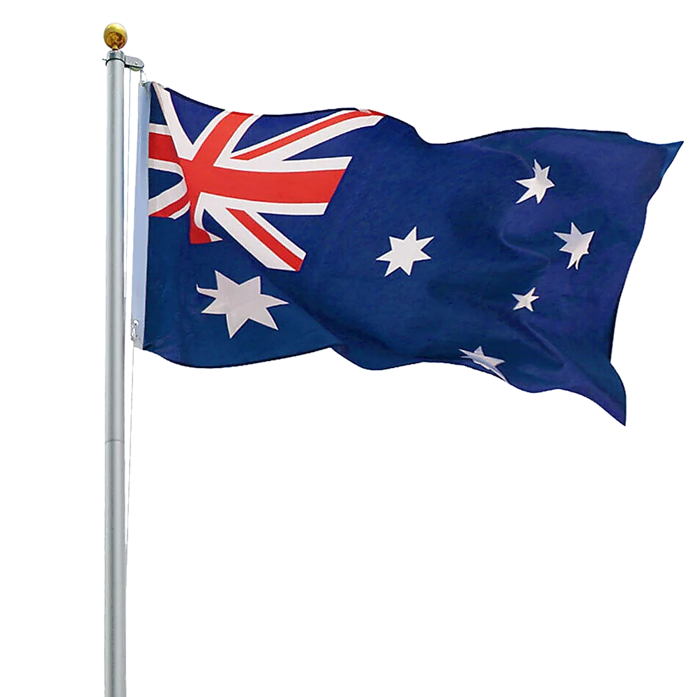 6.0m Flag Pole Full Set / Kit w Australian Flag