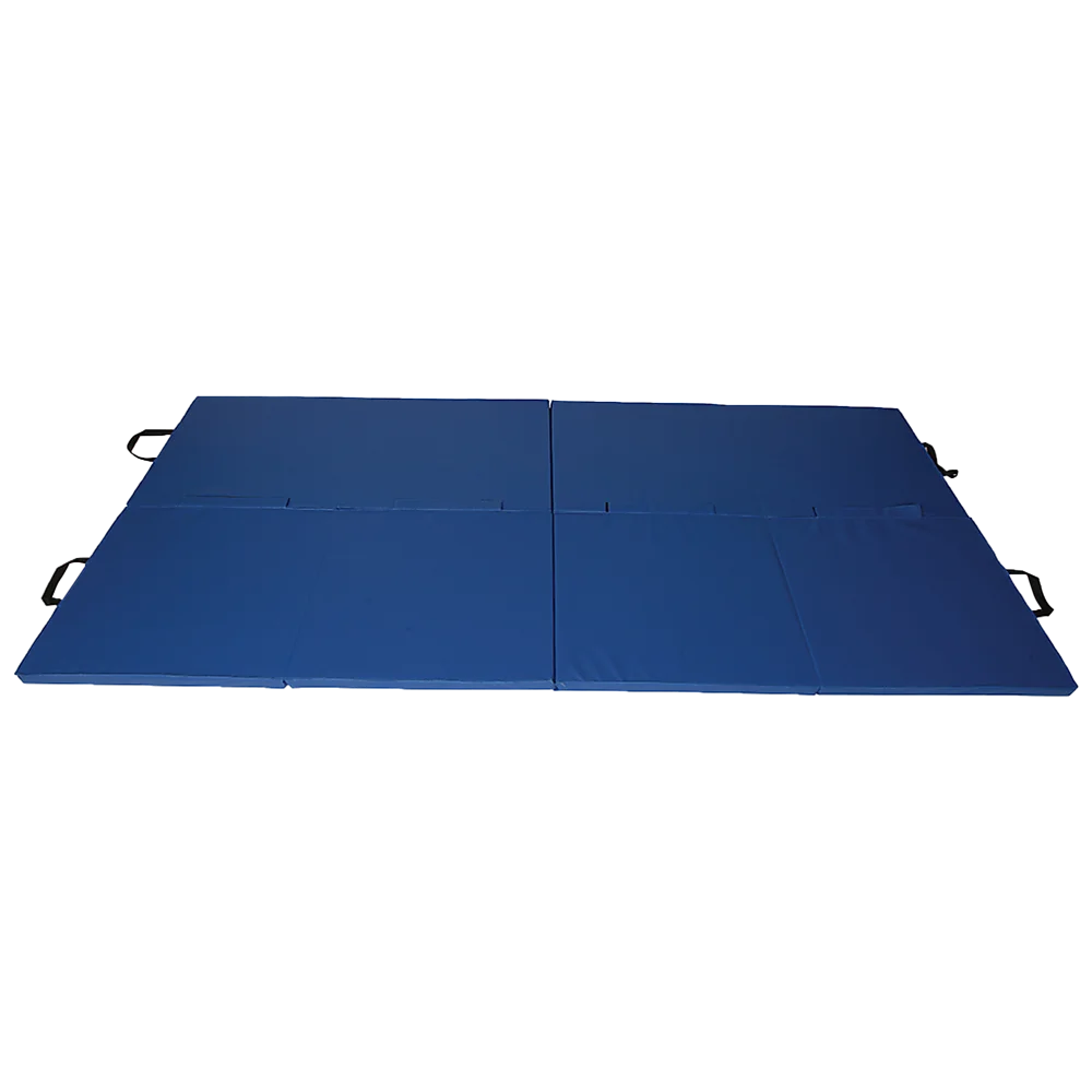 Folding Blue Exercise Mat – Gymnastics, Martial Arts, Yoga, Karate & Judo Training