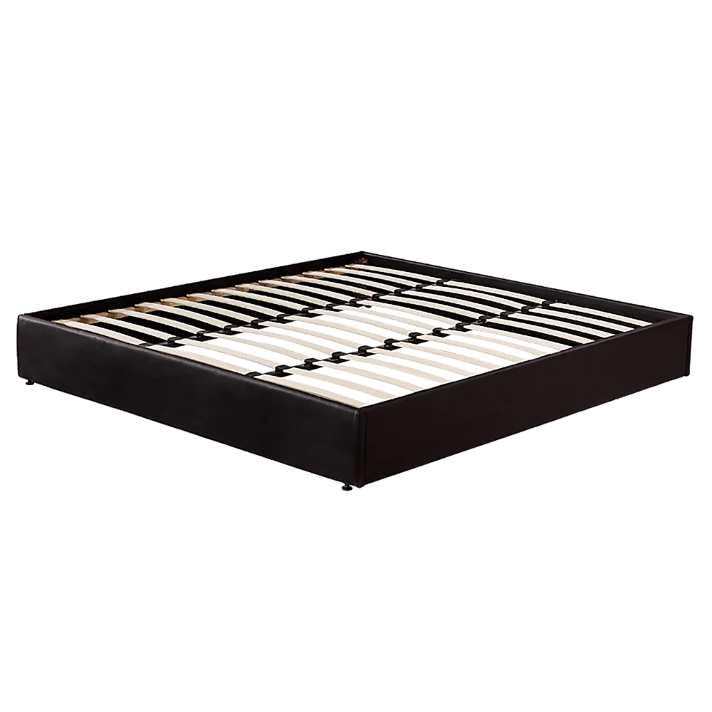 PU Leather King Bed Ensemble Frame