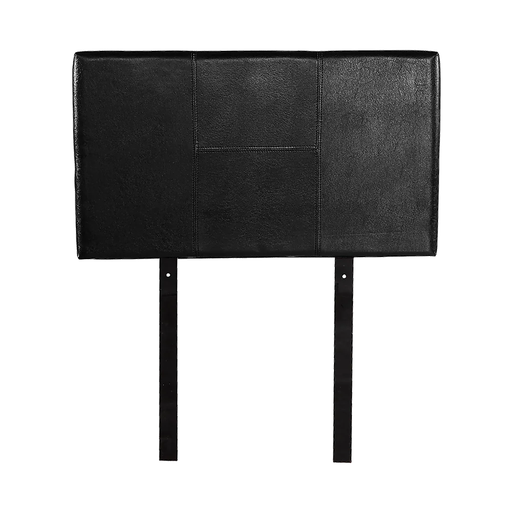 PU Leather Single Bed Headboard Bedhead - Black