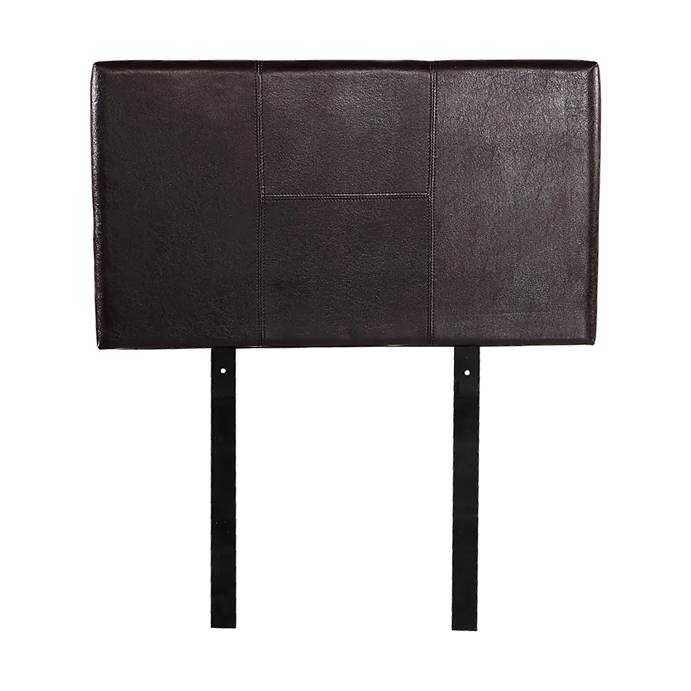 PU Leather Single Bed Headboard Bedhead - Brown