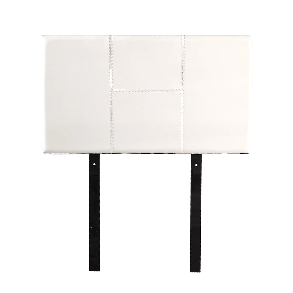 PU Leather Single Bed Headboard Bedhead - White
