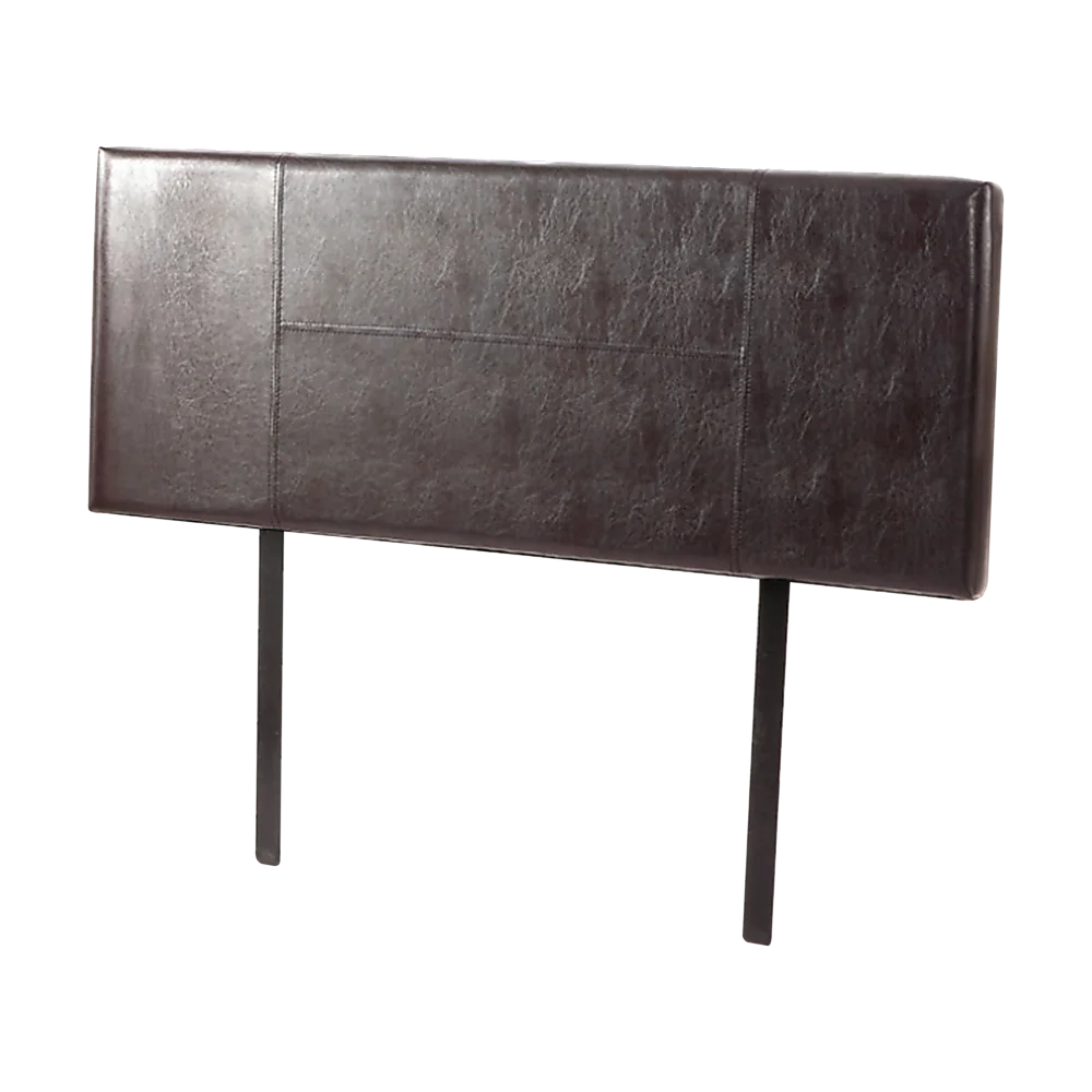 PU Leather Double Bed Headboard Bedhead - Brown