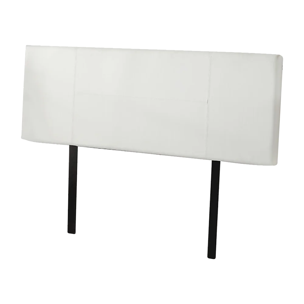 PU Leather Double Bed Headboard Bedhead - White