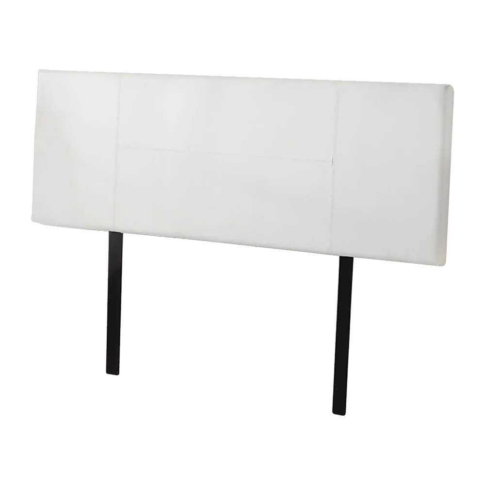 PU Leather Queen Bed Headboard Bedhead - White
