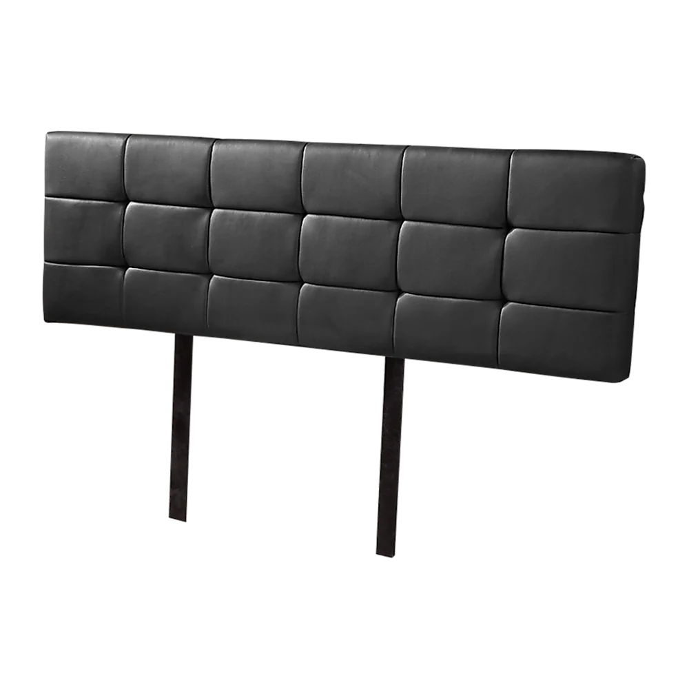 PU Leather King Bed Deluxe Headboard Bedhead - Black