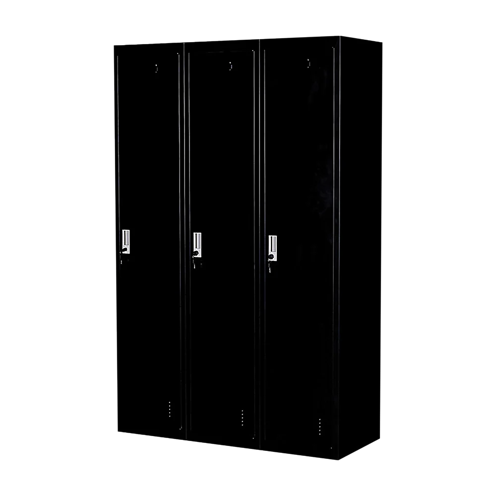 Three-Door Side by Side Office Gym Shed Storage Locker