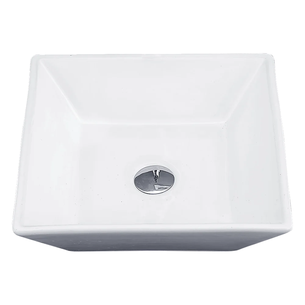 Bathroom Ceramic Rectangular Above Countertop Basin for Vanity