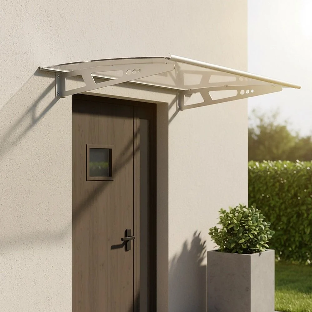 DIY Outdoor Awning Cover 1.4m x 1m – Polycarbonate Weather Shelter Canopy