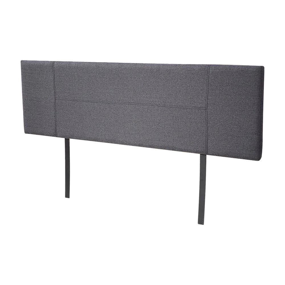 Linen Fabric King Bed Headboard Bedhead - Grey