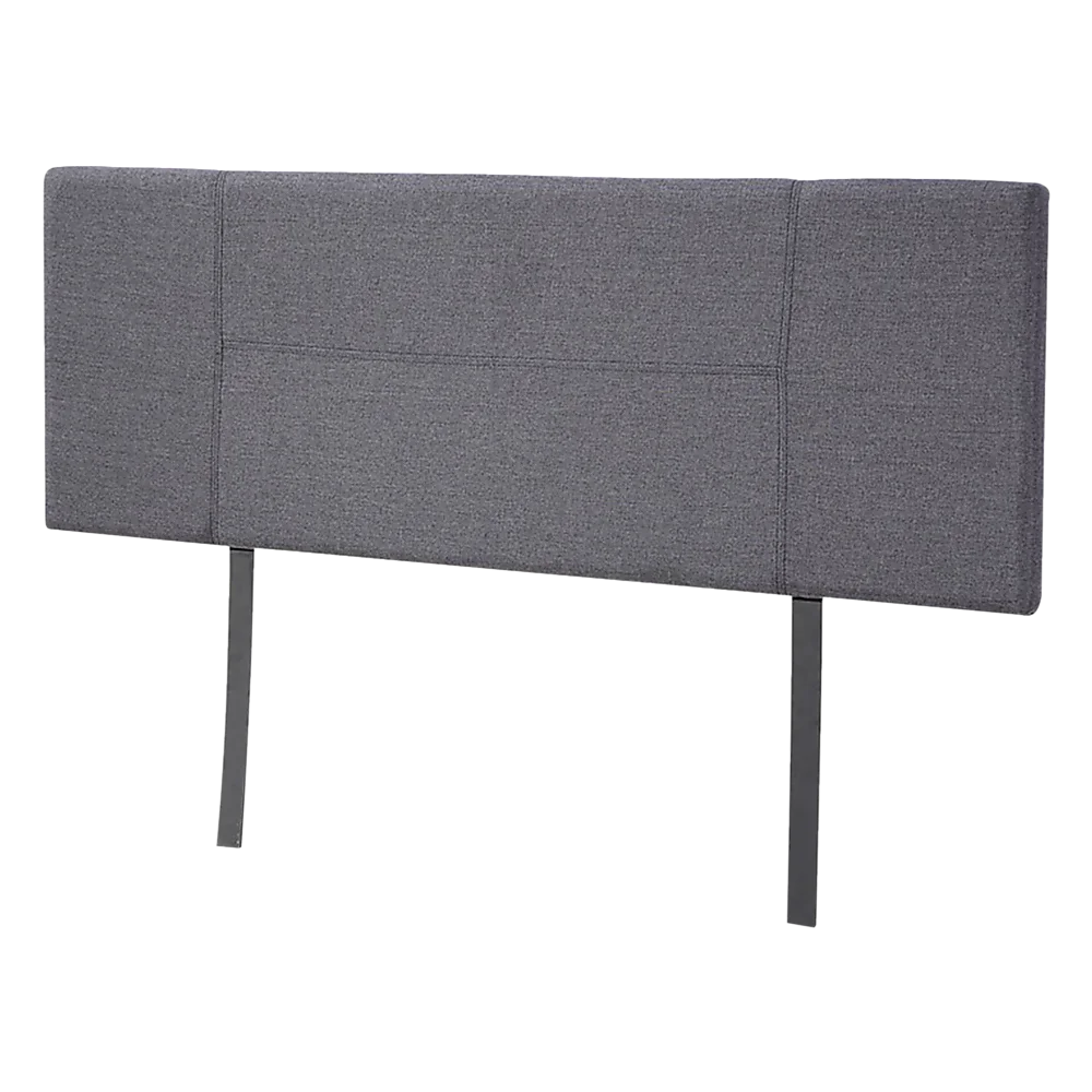 Linen Fabric Queen Bed Headboard Bedhead - Grey