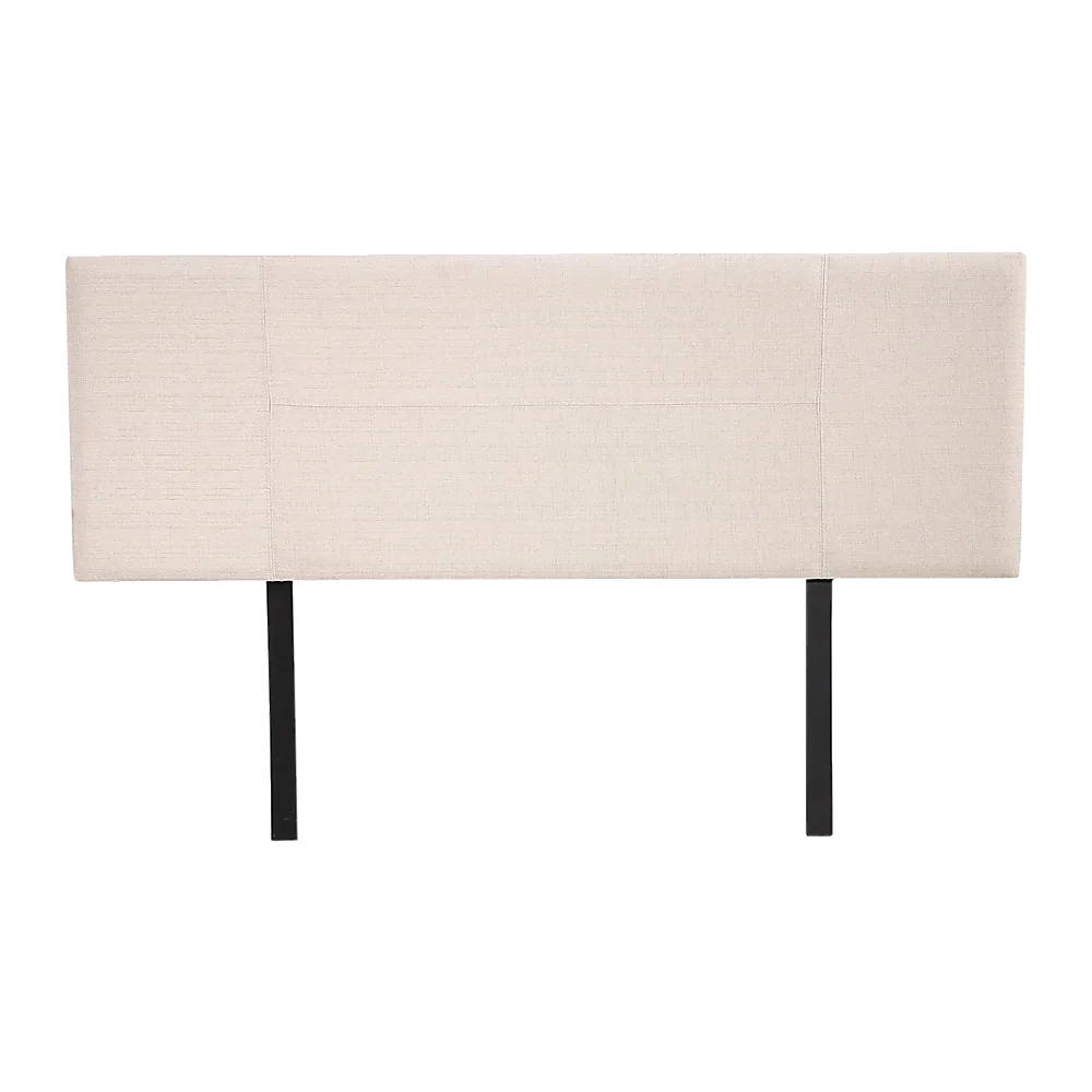 Linen Fabric Queen Bed Headboard Bedhead - Beige