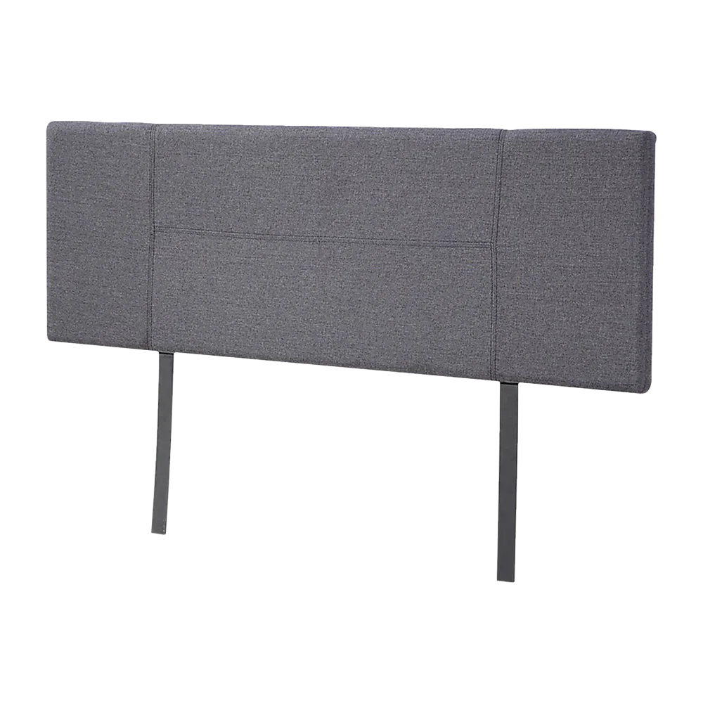 Linen Fabric Double Bed Headboard Bedhead - Grey