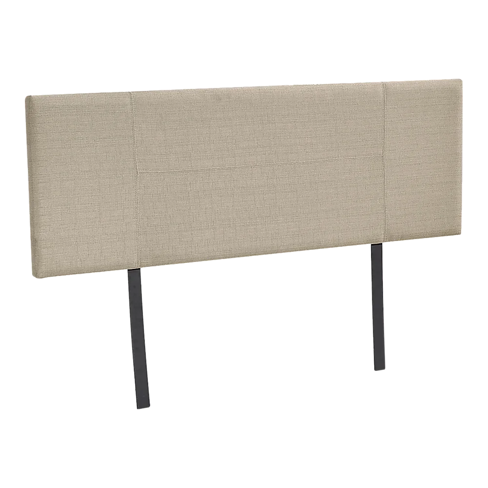 Linen Fabric Double Bed Headboard Bedhead - Beige