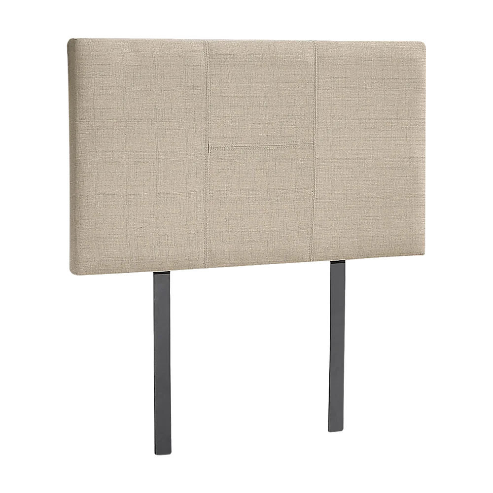 Linen Fabric Single Bed Headboard Bedhead - Beige