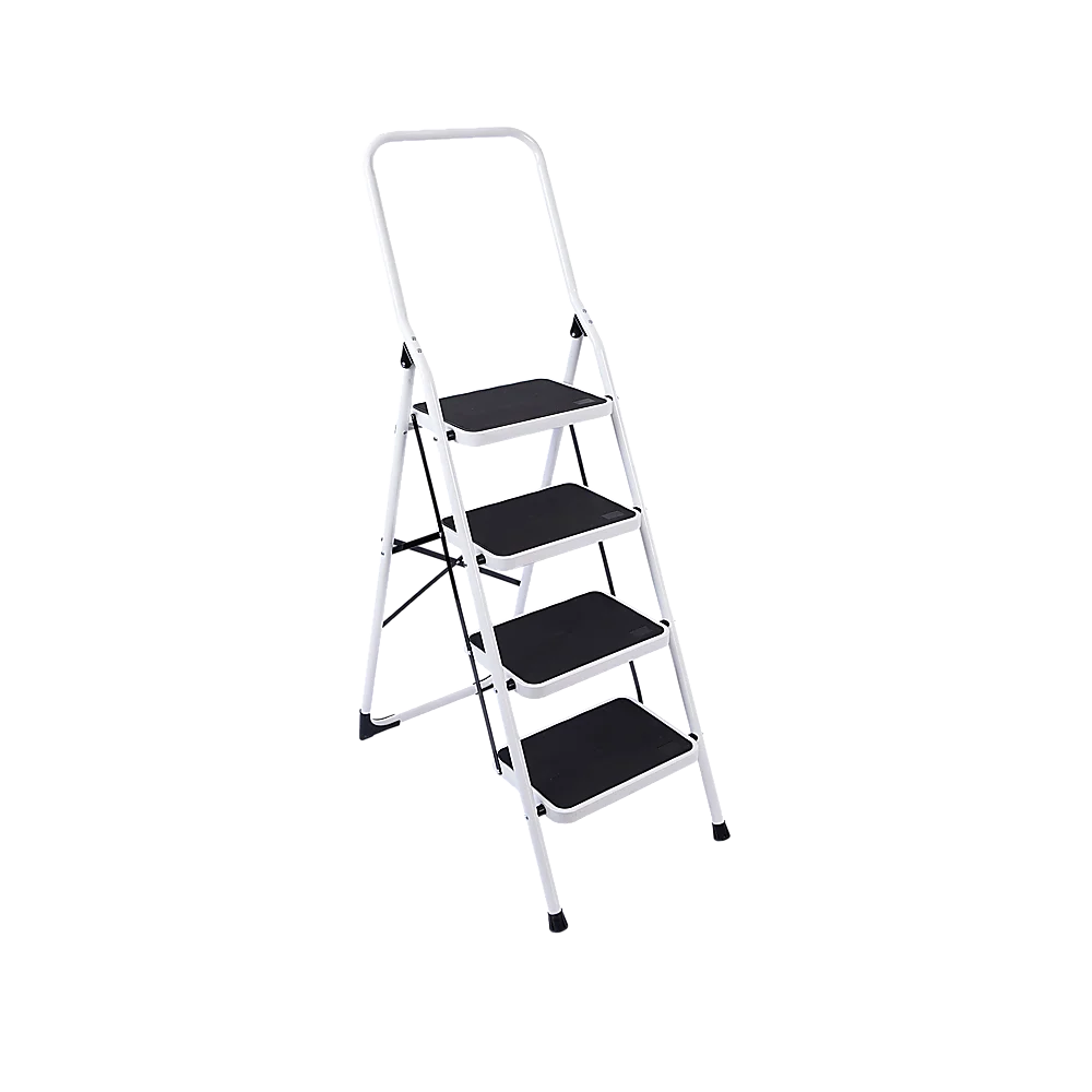 Foldable Non Slip 4 Step Steel Ladder