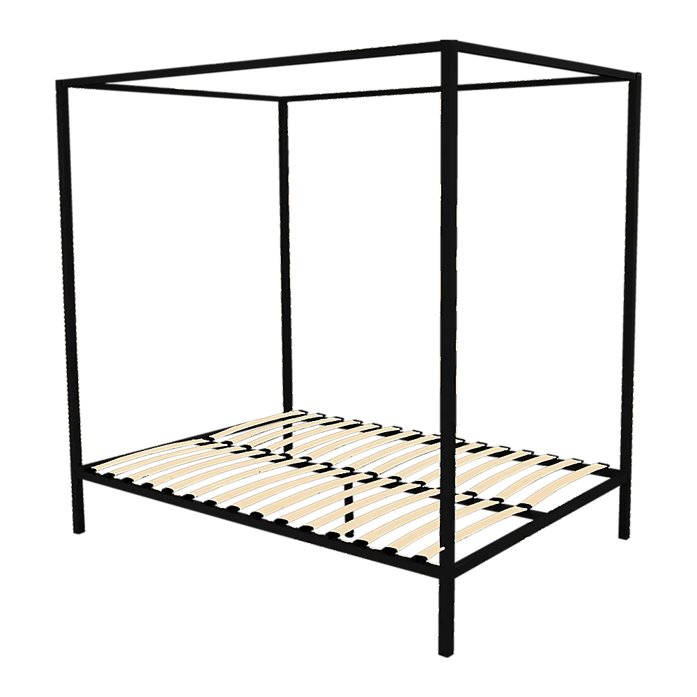 4 Four Poster Queen Bed Frame