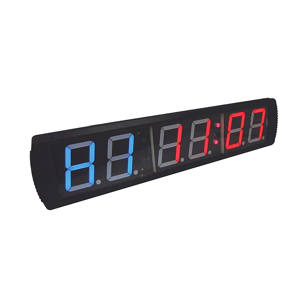 6 Digit Digital Timer Interval Fitness Clock LED Gym Display