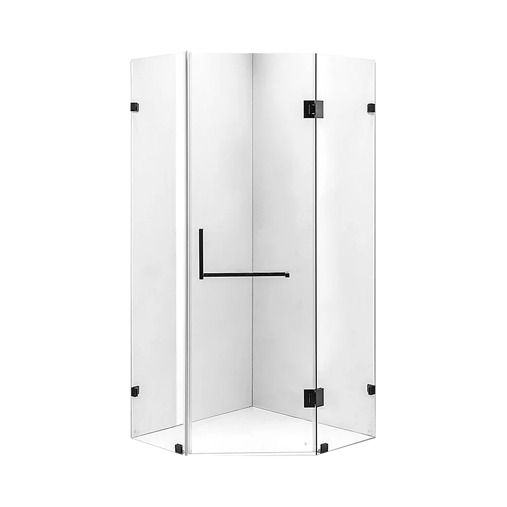 900 x 900mm Frameless 10mm Glass Shower Screen By Della Francesca