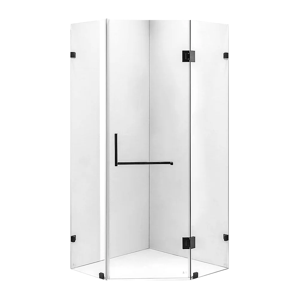 1000 x 1000mm Frameless 10mm Glass Shower Screen By Della Francesca