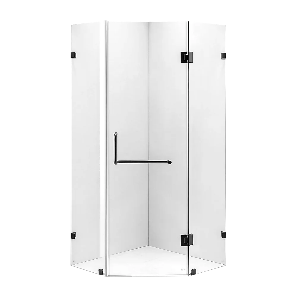 1000 x 1000mm Frameless 10mm Glass Shower Screen By Della Francesca