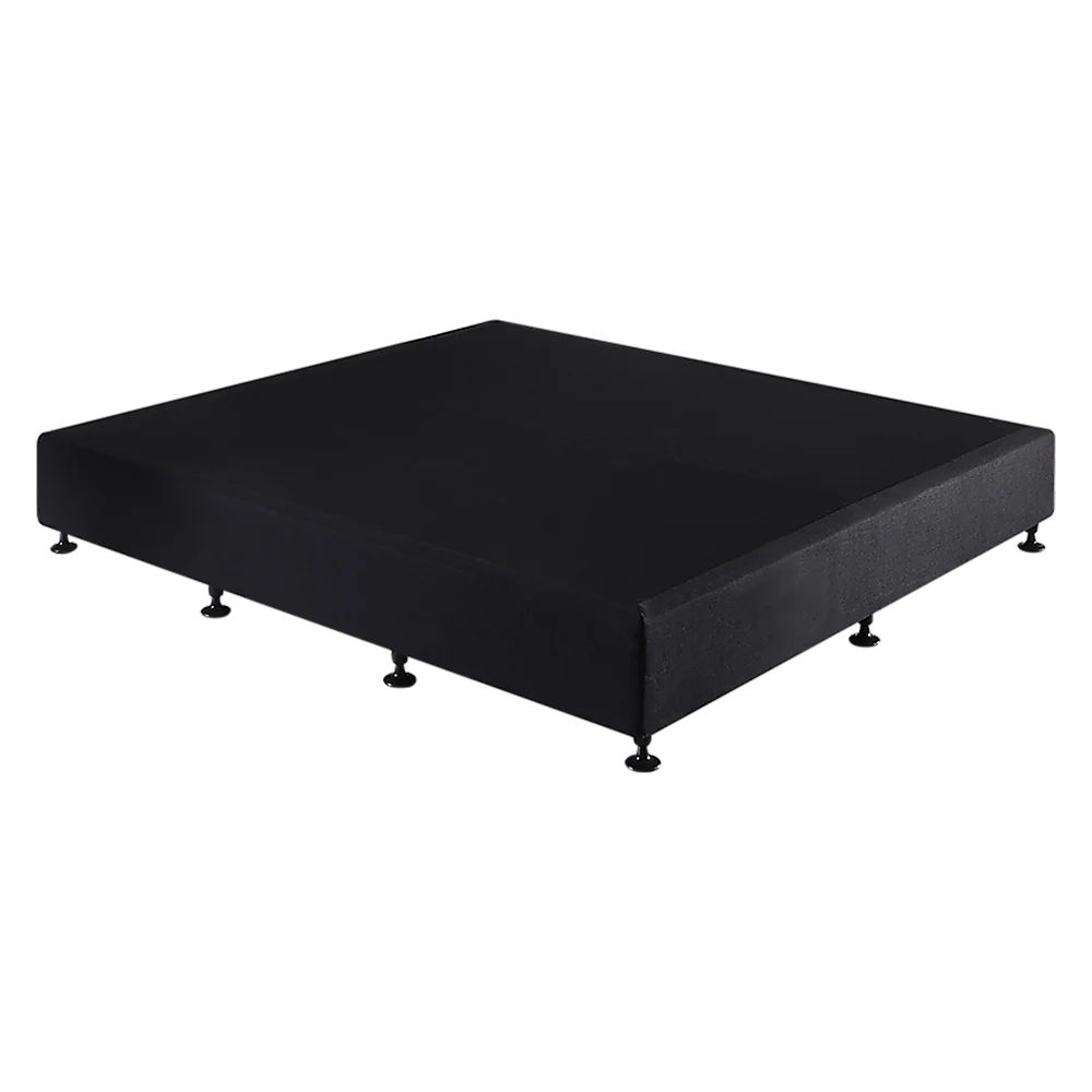 Palermo King Ensemble Bed Base Midnight Black Linen Fabric