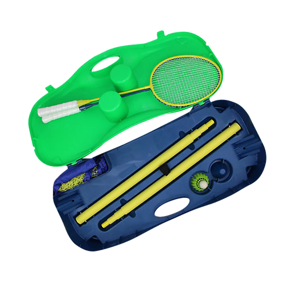 Folding Portable Badminton Combo Set Volleyball Net Outdoor Sports