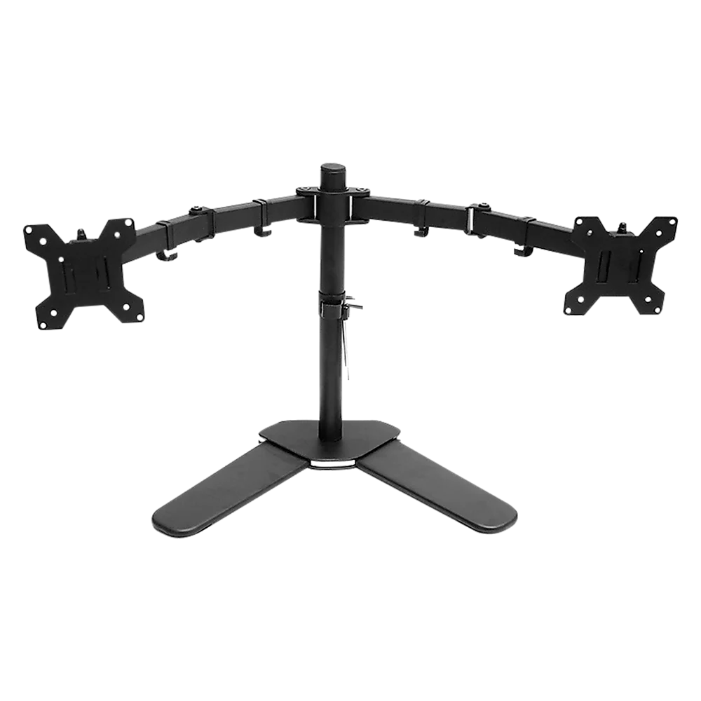 13"-27" Dual Screen Monitor Stand TV Bracket Computer Display Desk Mount Holder