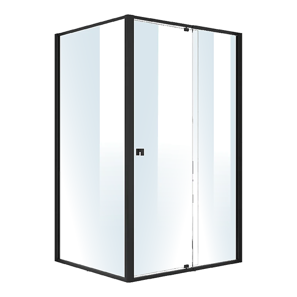 Semi Frameless Shower Screen (114~122)x 195cm & (98~101)x195cm Side AS/NZS Glass