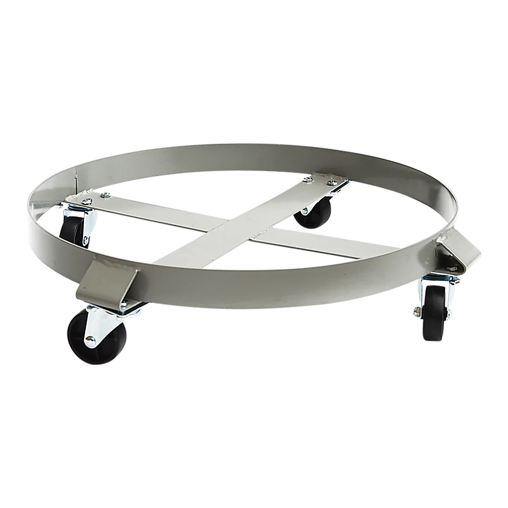 Drum Dolly 450kg 55 Gallon w Swivel Casters Heavy Duty Steel Frame Non Tipping