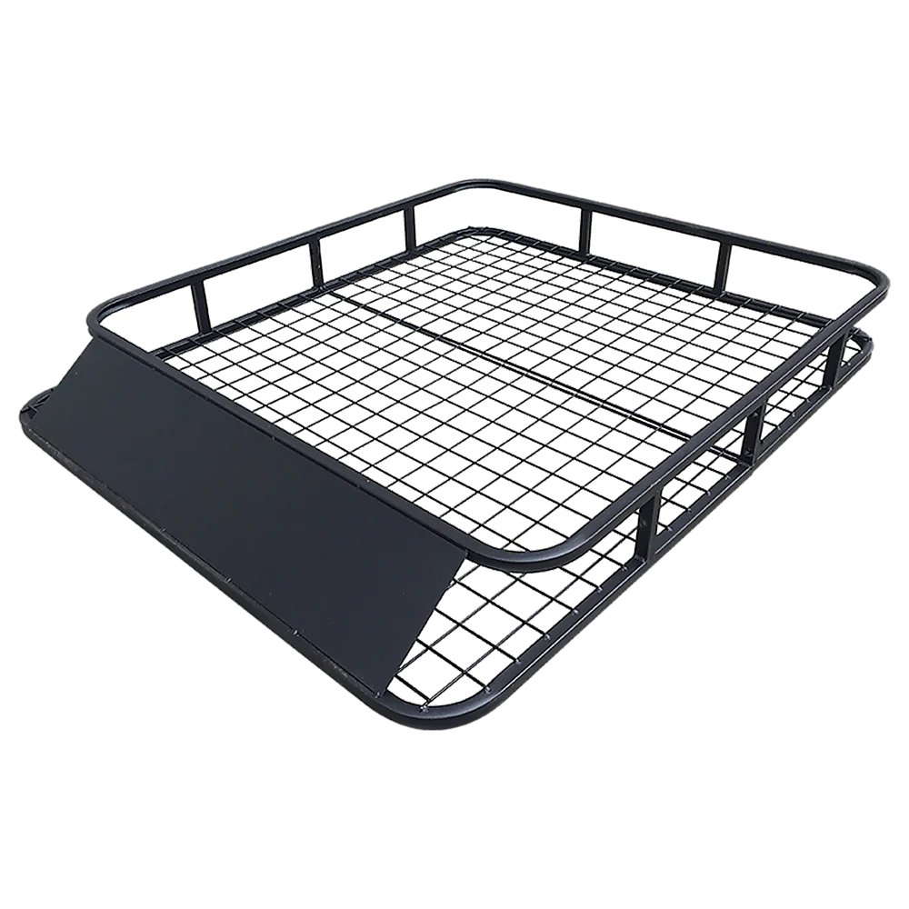 Universal Roof Rack Basket - Car Luggage Carrier Steel Cage Vehicle Cargo