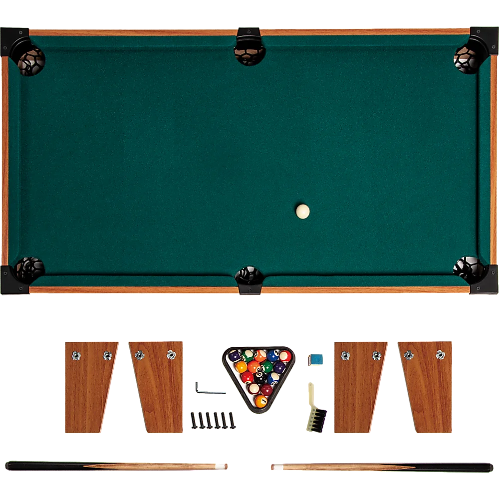 Kids Mini Billiard Table Game Toy Wooden Snooker Pool Home Fun Birthday Gift