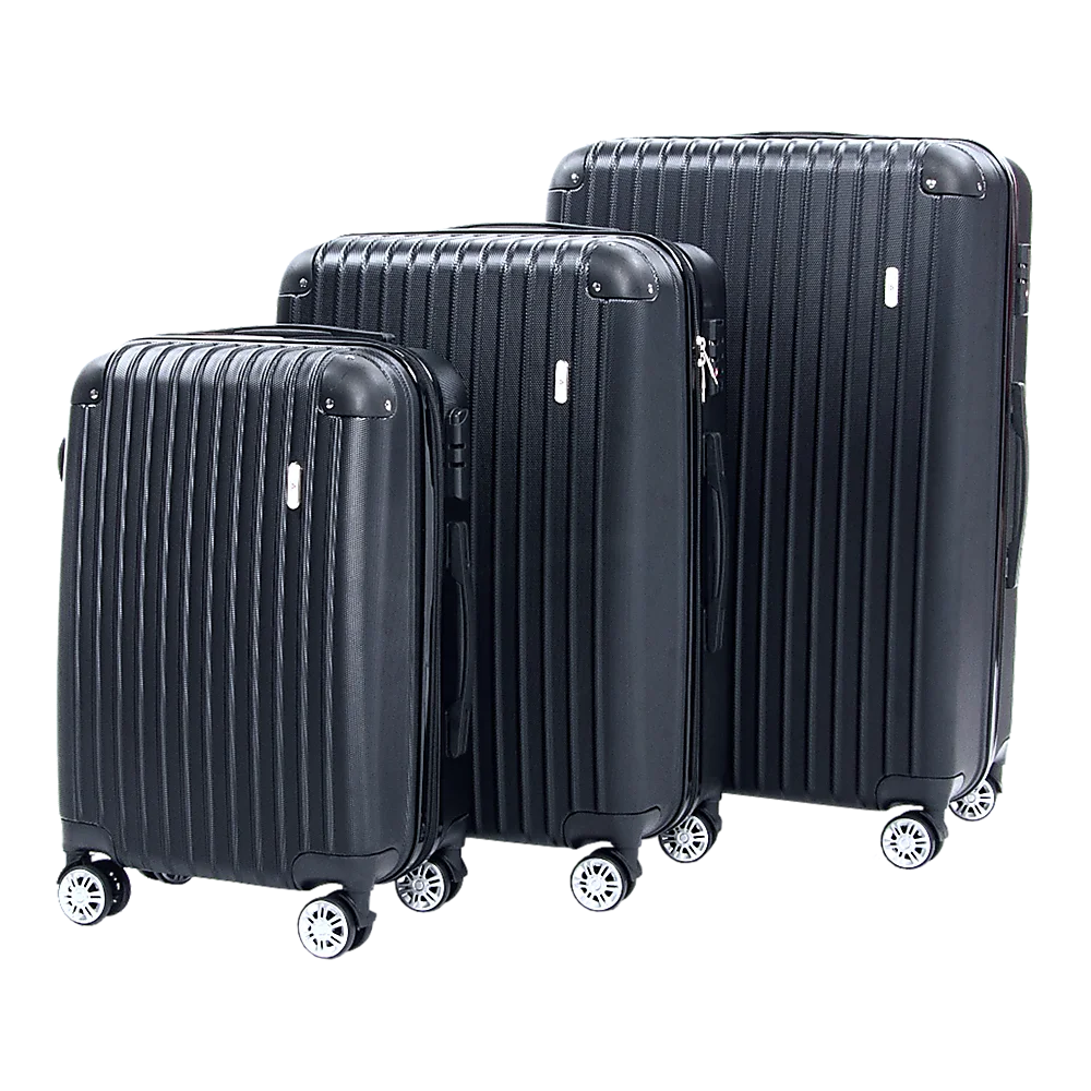 Delegate Suitcases Luggage Set 20" 24" 28"Carry On Trolley TSA Travel Bag