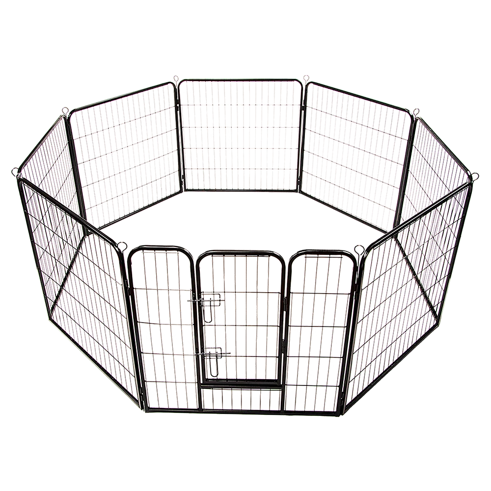 8 Panel Heavy Duty Pet Dog Playpen Puppy Exercise Fence Enclosure Cage