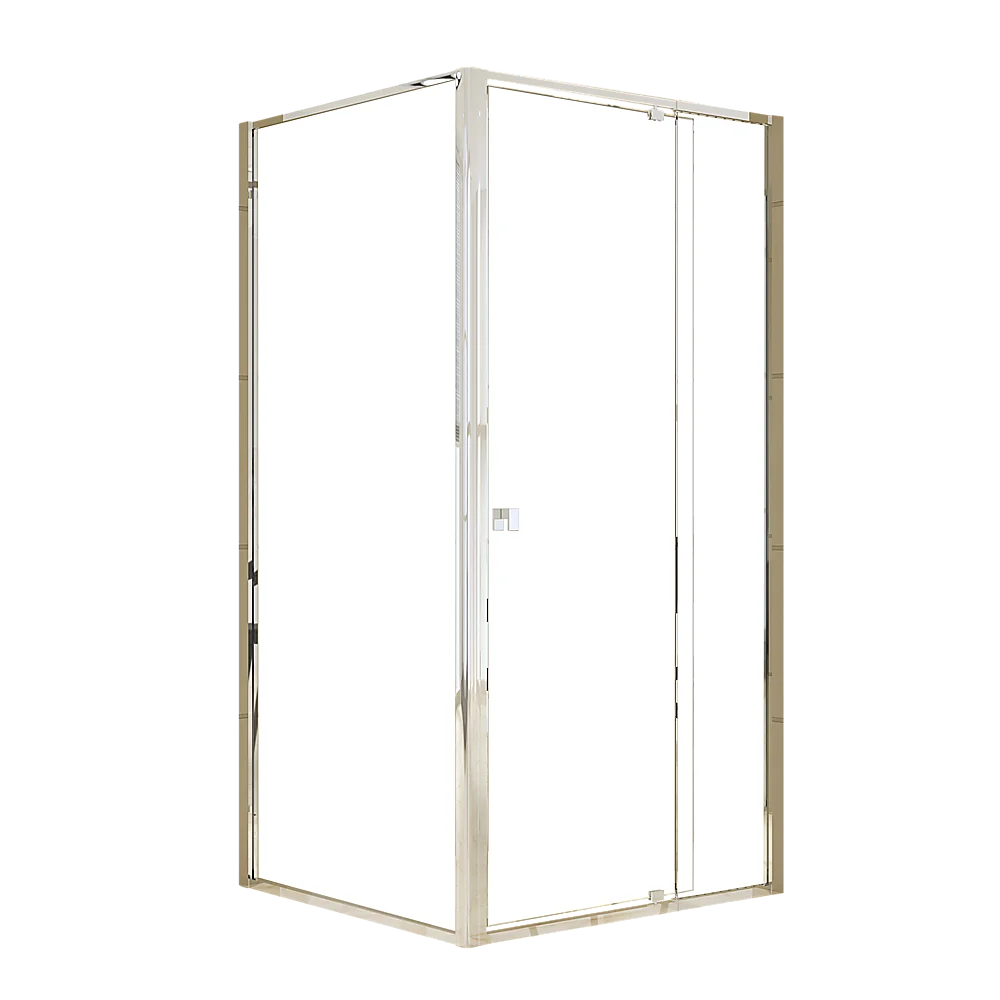 Semi Frameless Shower Screen (98~106)x 195cm & (89~92)x 195cm Side AS/NZS Glass