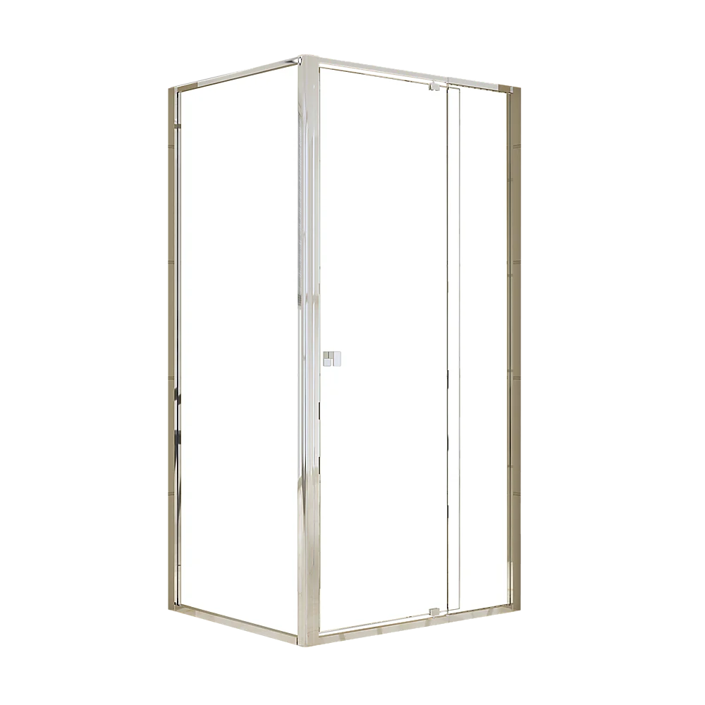 Semi Frameless Shower Screen (98~106)x 195cm & (77~80)x 195cm Side AS/NZS Glass