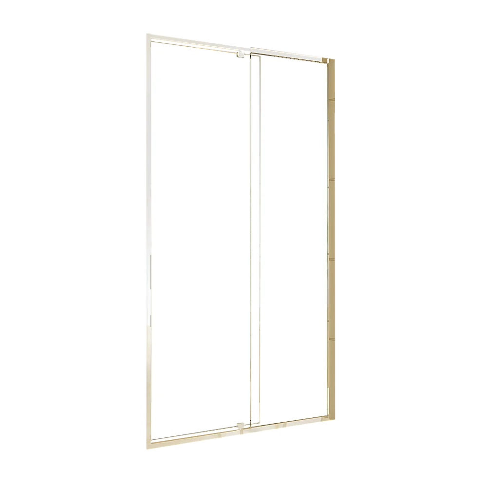 Adjustable Semi Frameless Shower Screen (114~122) x 195cm Australian Safety Glass