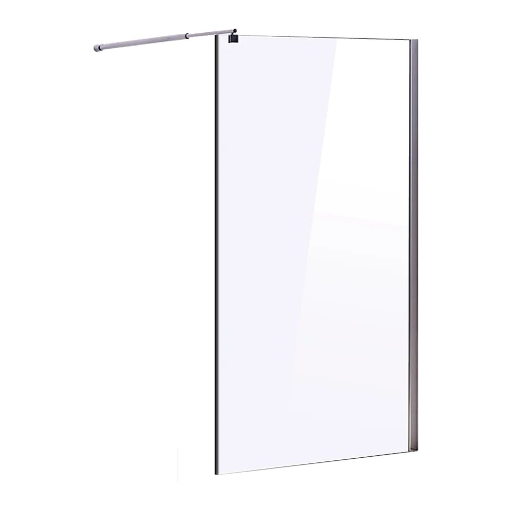 1200 x 2000mm Frameless 10mm Safety Glass Shower Screen