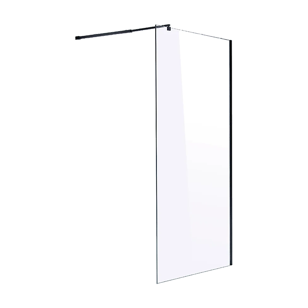 1200 x 2100mm Frameless 10mm Safety Glass Shower Screen