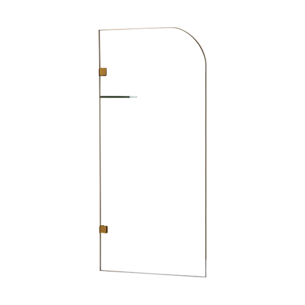 700 x 1450mm Frameless Bath Panel 10mm Glass Shower Screen By Della Francesca