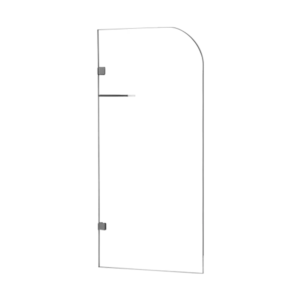 700 x 1450mm Frameless Bath Panel 10mm Glass Shower Screen By Della Francesca