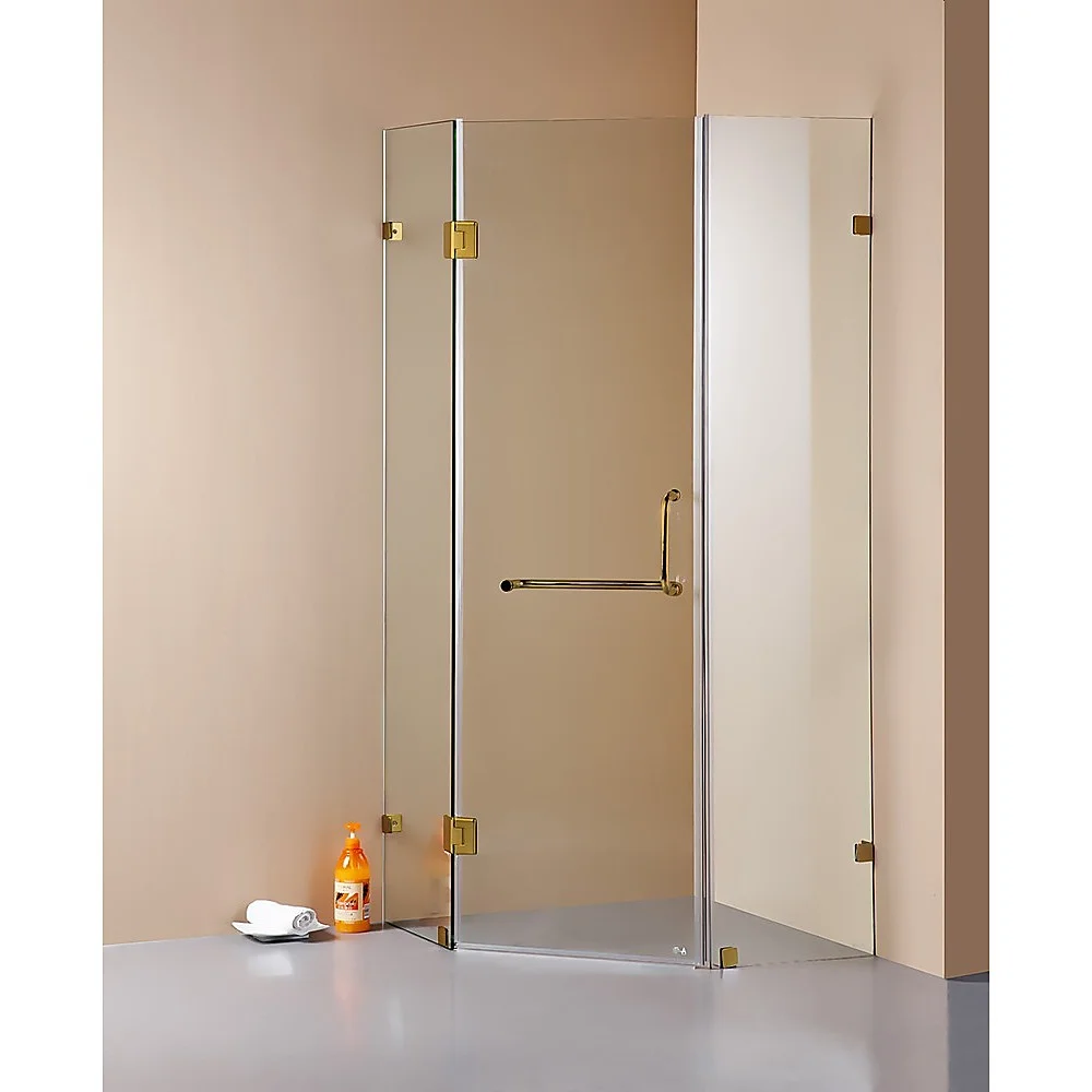 1000 x 1000mm Frameless 10mm Glass Shower Screen By Della Francesca