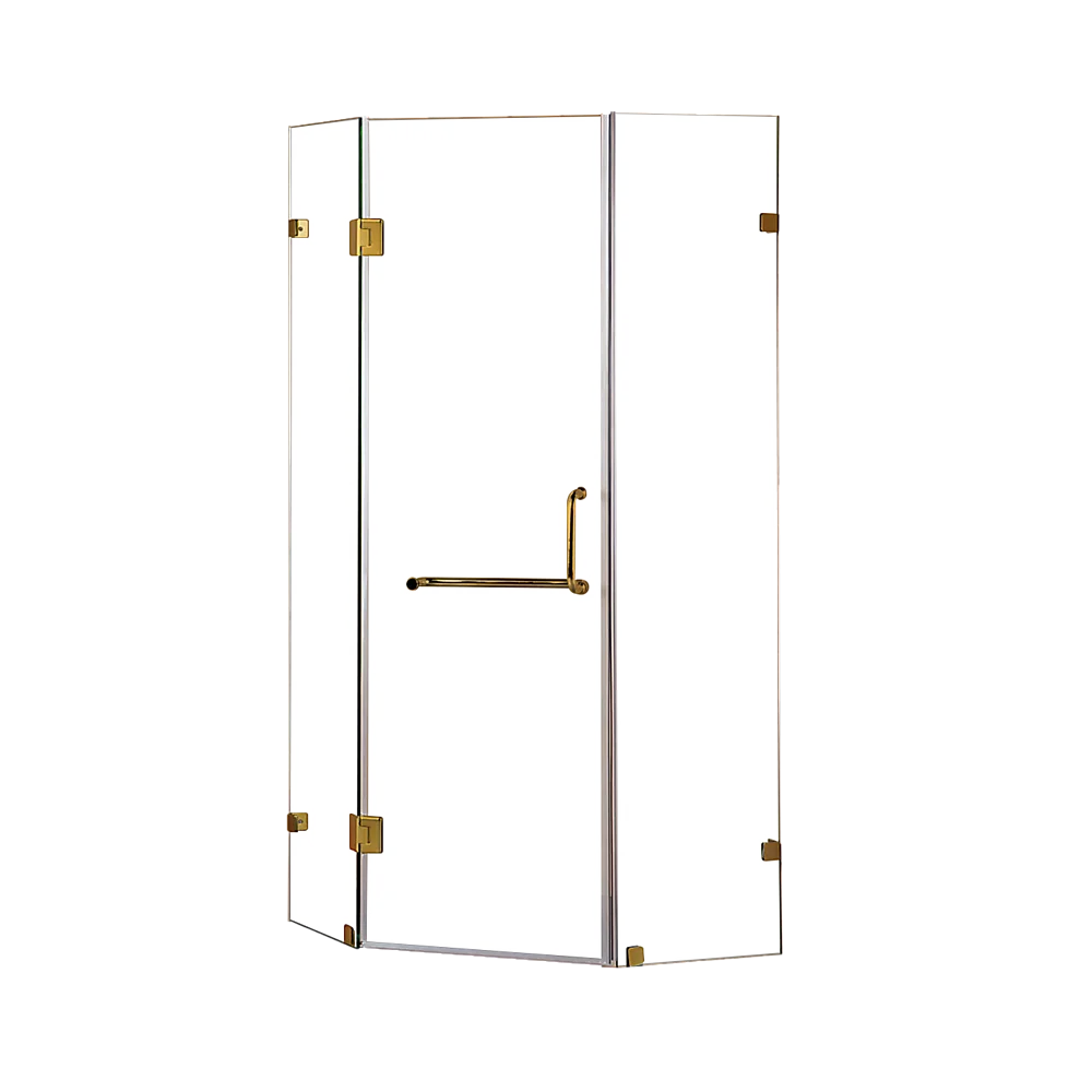 900 x 900mm Frameless 10mm Glass Shower Screen By Della Francesca